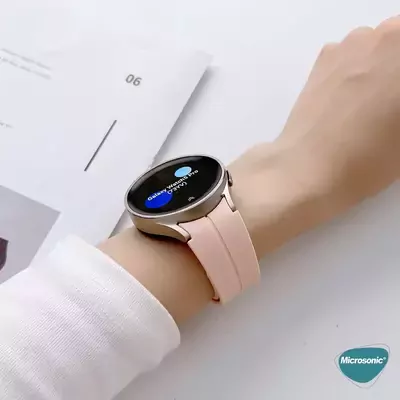 Microsonic Samsung Galaxy Watch 5 Pro 45mm Kordon Ribbon Line Açık Yeşil