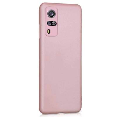 Microsonic Vivo Y51A Kılıf Matte Silicone Rose Gold