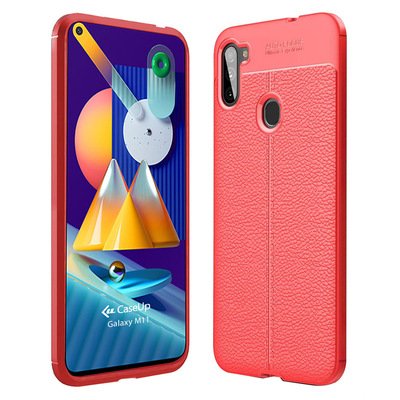 CaseUp Samsung Galaxy M11 Kılıf Niss Silikon Kırmızı