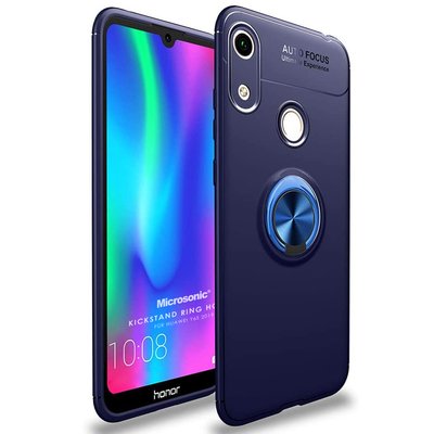 Microsonic Huawei Y6s 2019 Kılıf Kickstand Ring Holder Lacivert