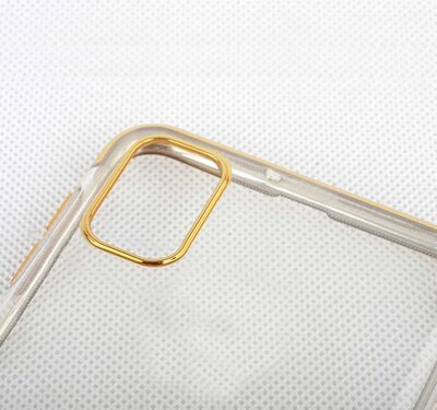 Microsonic Samsung Galaxy S10 Lite Kılıf Skyfall Transparent Clear Gold