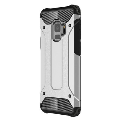 Microsonic Samsung Galaxy S9 Kılıf Rugged Armor Gümüş