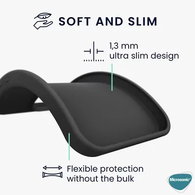 Microsonic Matte Silicone Xiaomi Redmi Note 14 Kılıf Siyah