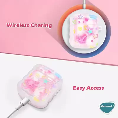 Microsonic AirPods 1. Nesil / 2. Nesil Kılıf Figure Series ShiningStar Pembe