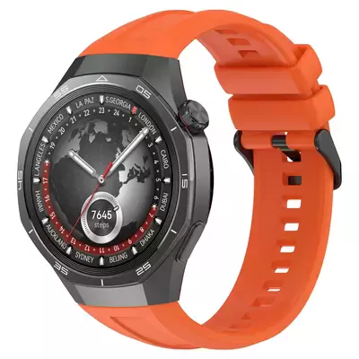 Microsonic Huawei Watch GT 6 Pro 46mm Kordon, Silicone SwiftBands Turuncu