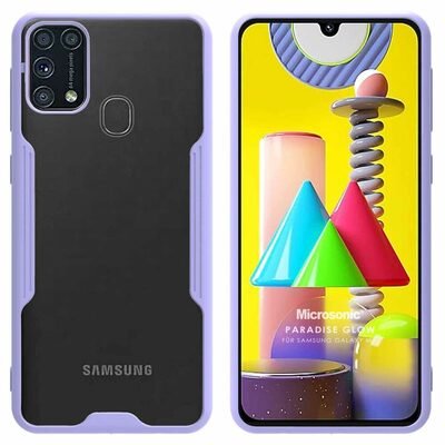 Microsonic Samsung Galaxy M31 Kılıf Paradise Glow Lila