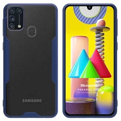 Microsonic Samsung Galaxy M31 Kılıf Paradise Glow Lacivert