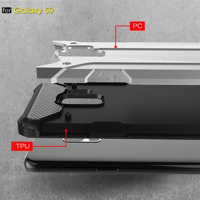 Microsonic Samsung Galaxy S9 Kılıf Rugged Armor Mavi