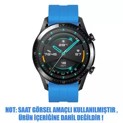 Microsonic Samsung Galaxy Watch Active 2 40mm Kordon, Silicone RapidBands Mavi