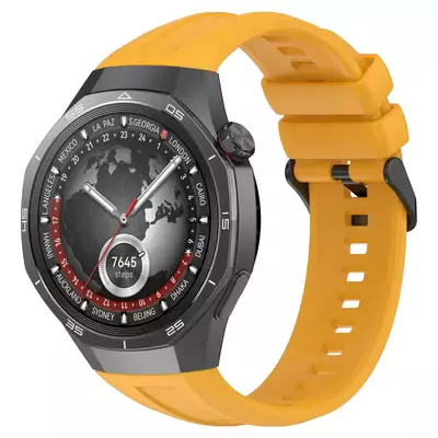 Microsonic Huawei Watch GT 6 Pro 46mm Kordon, Silicone SwiftBands Sarı