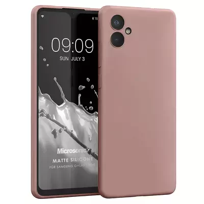 Microsonic Matte Silicone Samsung Galaxy A06 Kılıf Rose Gold