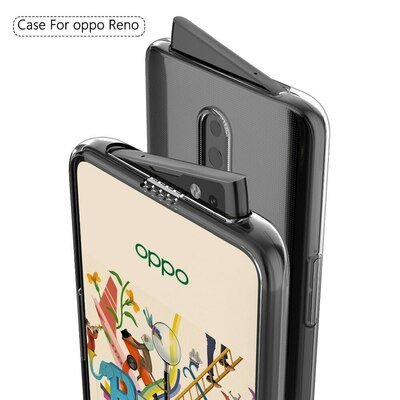 Microsonic Oppo Reno Kılıf Transparent Soft Beyaz