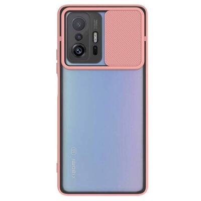 Microsonic Xiaomi Mi 11T Kılıf Slide Camera Lens Protection Pembe