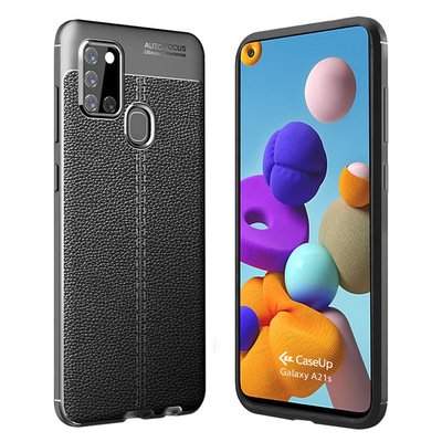 CaseUp Samsung Galaxy A21s Kılıf Niss Silikon Siyah