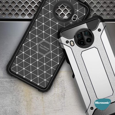 Microsonic Xiaomi Mi 10T Lite Kılıf Rugged Armor Mavi