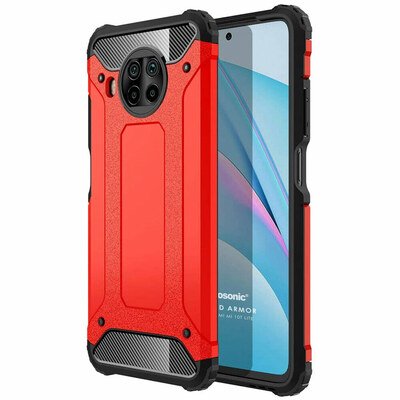 Microsonic Xiaomi Mi 10T Lite Kılıf Rugged Armor Kırmızı