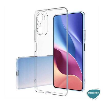 Microsonic Xiaomi Redmi K40 Kılıf Transparent Soft Beyaz