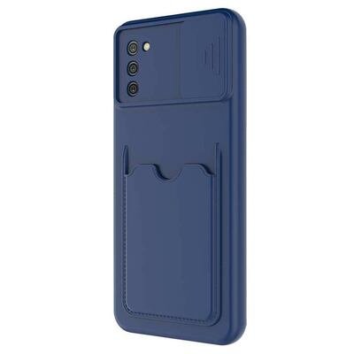 Microsonic Samsung Galaxy A02s Kılıf Inside Card Slot Lacivert