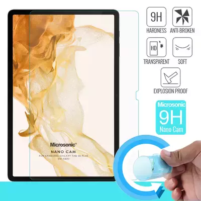 Microsonic Samsung Galaxy Tab S10 Plus X820 Nano Glass Cam Ekran Koruyucu