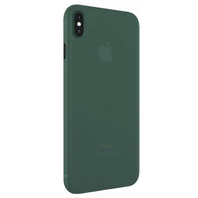 Microsonic Apple iPhone XS Max Kılıf Peipe Matte Silicone Yeşil