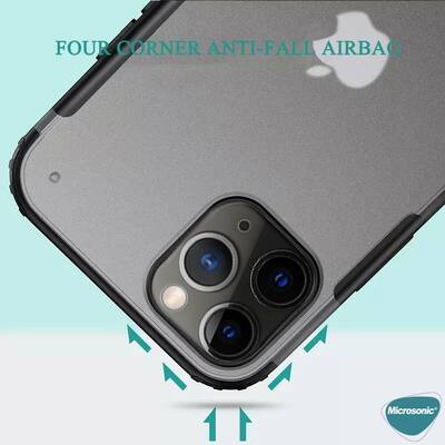 Microsonic Apple iPhone 13 Pro Kılıf Frosted Frame Kırmızı