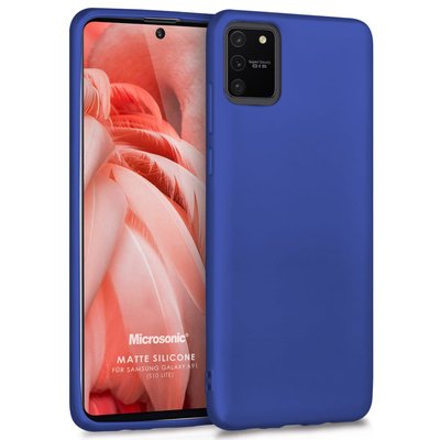 Microsonic Samsung Galaxy S10 Lite Kılıf Matte Silicone Lacivert