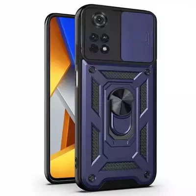 Microsonic Xiaomi Poco M4 Pro 4G Kılıf Impact Resistant Lacivert