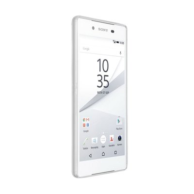 CaseUp Sony Xperia Z5 Premium Kılıf Transparent Soft Beyaz