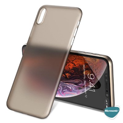 Microsonic Apple iPhone XS Max Kılıf Peipe Matte Silicone Mavi