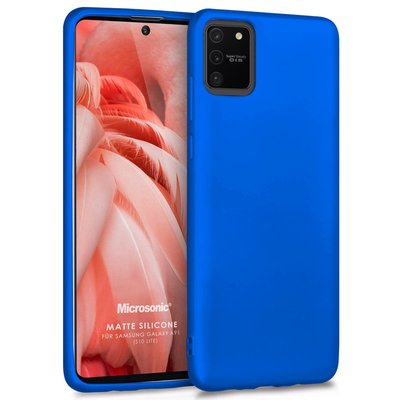 Microsonic Samsung Galaxy S10 Lite Kılıf Matte Silicone Mavi