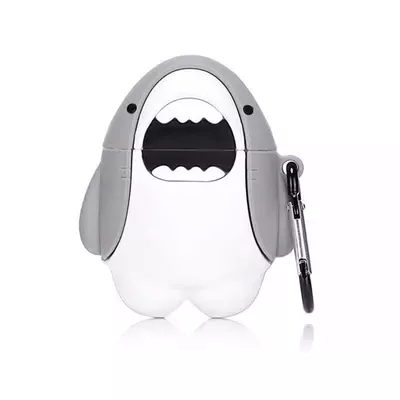 Microsonic AirPods 1. Nesil / 2. Nesil Kılıf Cartoon Figürlü Silikon Crtn-Fgr-Kpkblk