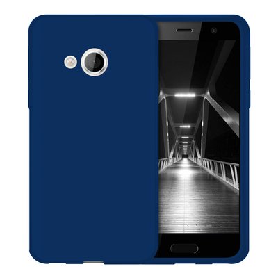 Microsonic HTC U Play Kılıf Matte Silicone Lacivert