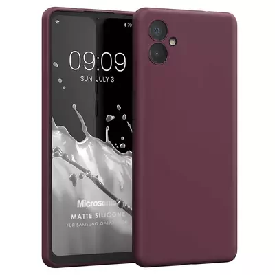 Microsonic Matte Silicone Samsung Galaxy A06 Kılıf Mor