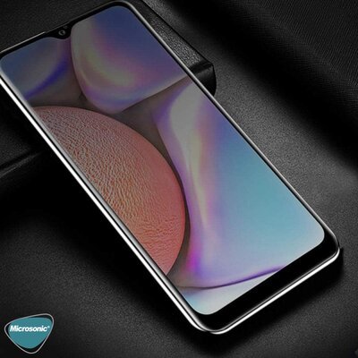 Microsonic Samsung Galaxy M21 Invisible Privacy Kavisli Ekran Koruyucu Siyah