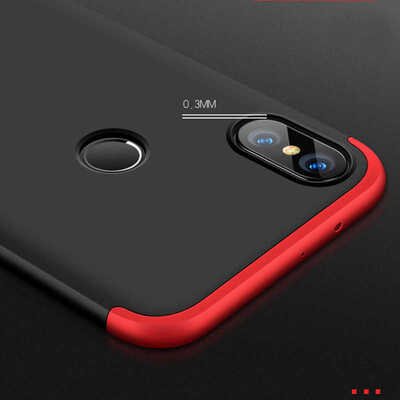 Microsonic Xiaomi Redmi Note 5 Kılıf Double Dip 360 Protective AYS Kırmızı