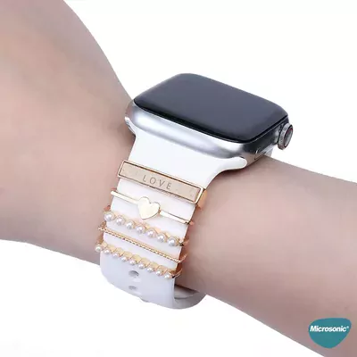 Microsonic Apple Watch Ultra 2 Kordon Süsü Charm Hamsa ve Nazar Boncuğu