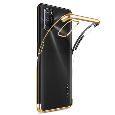 Microsonic Oppo A72 Kılıf Skyfall Transparent Clear Gold