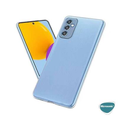 Microsonic Samsung Galaxy M52 Kılıf Transparent Soft Beyaz