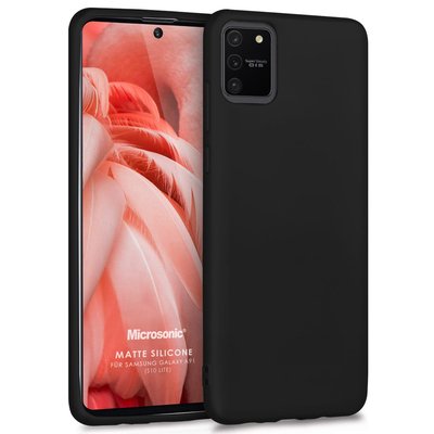 Microsonic Samsung Galaxy S10 Lite Kılıf Matte Silicone Siyah