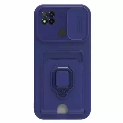 Microsonic Xiaomi Redmi 10A Kılıf Multifunction Silicone Lacivert