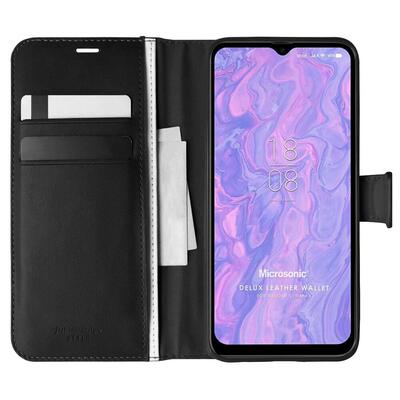 Microsonic Reeder S19 Max Kılıf Delux Leather Wallet Siyah