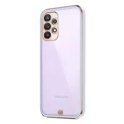 Microsonic Samsung Galaxy A23 Kılıf Laser Plated Soft Lila