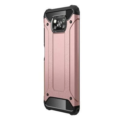 Microsonic Xiaomi Poco X3 NFC Kılıf Rugged Armor Rose Gold