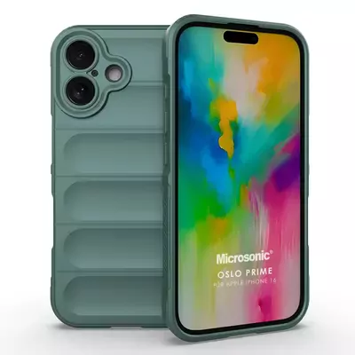 Microsonic Apple iPhone 16 Kılıf Oslo Prime Yeşil