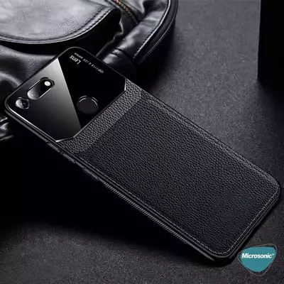 Microsonic Xiaomi Redmi 10A Kılıf Uniq Leather Kırmızı