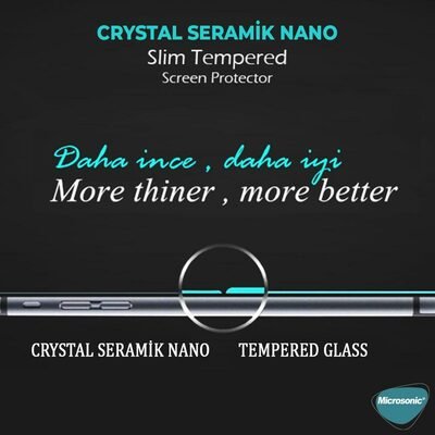 Microsonic Xiaomi Redmi Note 9 4G Crystal Seramik Nano Ekran Koruyucu Siyah (2 Adet)