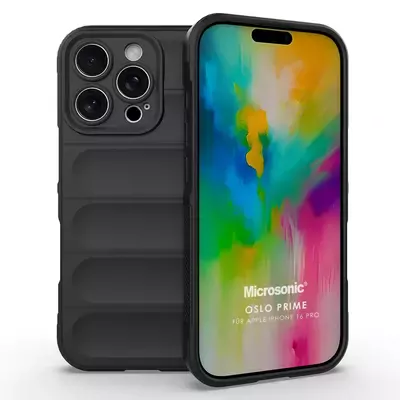 Microsonic Apple iPhone 16 Pro Kılıf Oslo Prime Siyah
