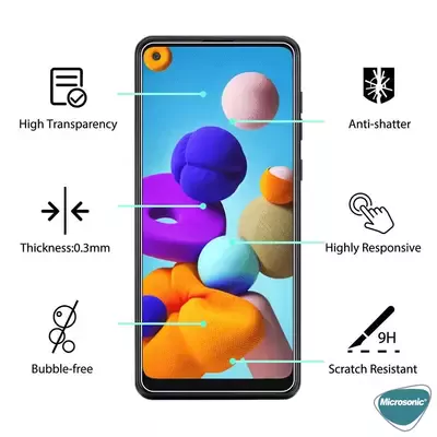 Microsonic Samsung Galaxy M40 Tempered Glass Screen Protector