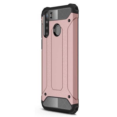 CaseUp Samsung Galaxy A21 Kılıf Tank Rose Gold