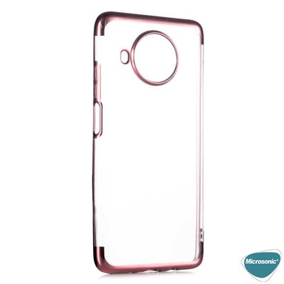 Microsonic Xiaomi Mi 10T Lite Kılıf Skyfall Transparent Clear Rose Gold